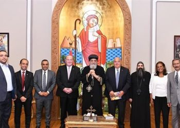 البابا تواضروس يستقبل رئيس مجلس إدارة بنك سايب