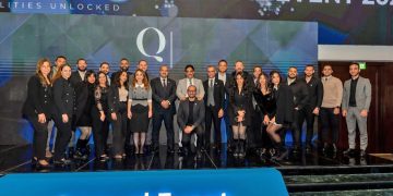 إنجاز ٤٥٪؜ من الهيكل الخرساني للمرحلة الأولى و٣٥٪؜ من أعمال المباني بمشروع كيو نورث